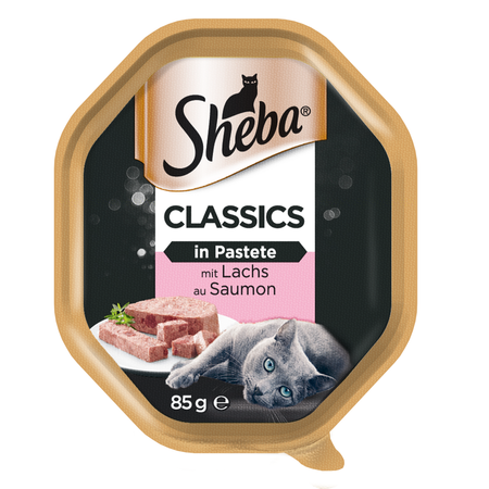 SHEBA Classics z Łososiem 44x 85g - mokra karma pasztet dla kotów