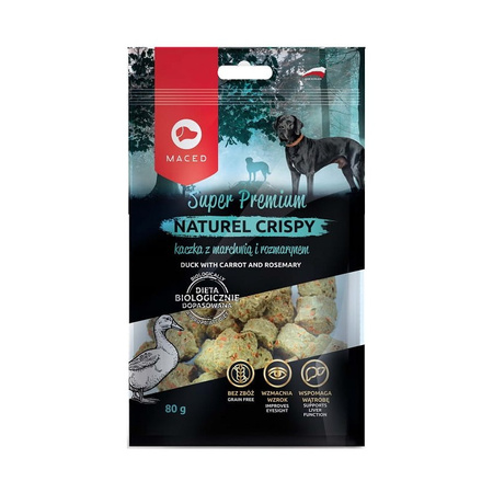 MACED NATUREL PRZYSMAK dla psa kaczka z marchwią i rozmarynem 80g