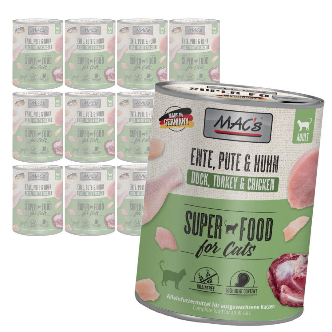 MAC's Bezzbożowa Mokra Karma Dla Kota Kaczka Indyk Kurczak