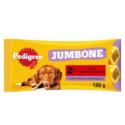 Przekąska dla psa PEDIGREE JUMBONE MEDIUM 180G smaczny gryzak z wołowiną