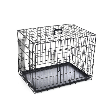 Klatka dla psa kota pupila metalowa 2XL 102*68*75 cm Czarna
