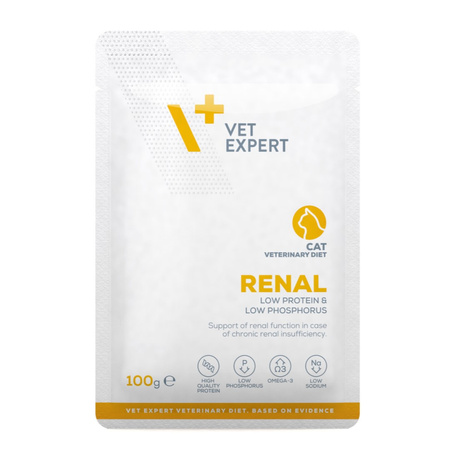 VetExpert Veterinary Diet Renal Cat 100g Mokra Weterynaryjna Karma Dla Kotów Z Niewydolnością Nerek