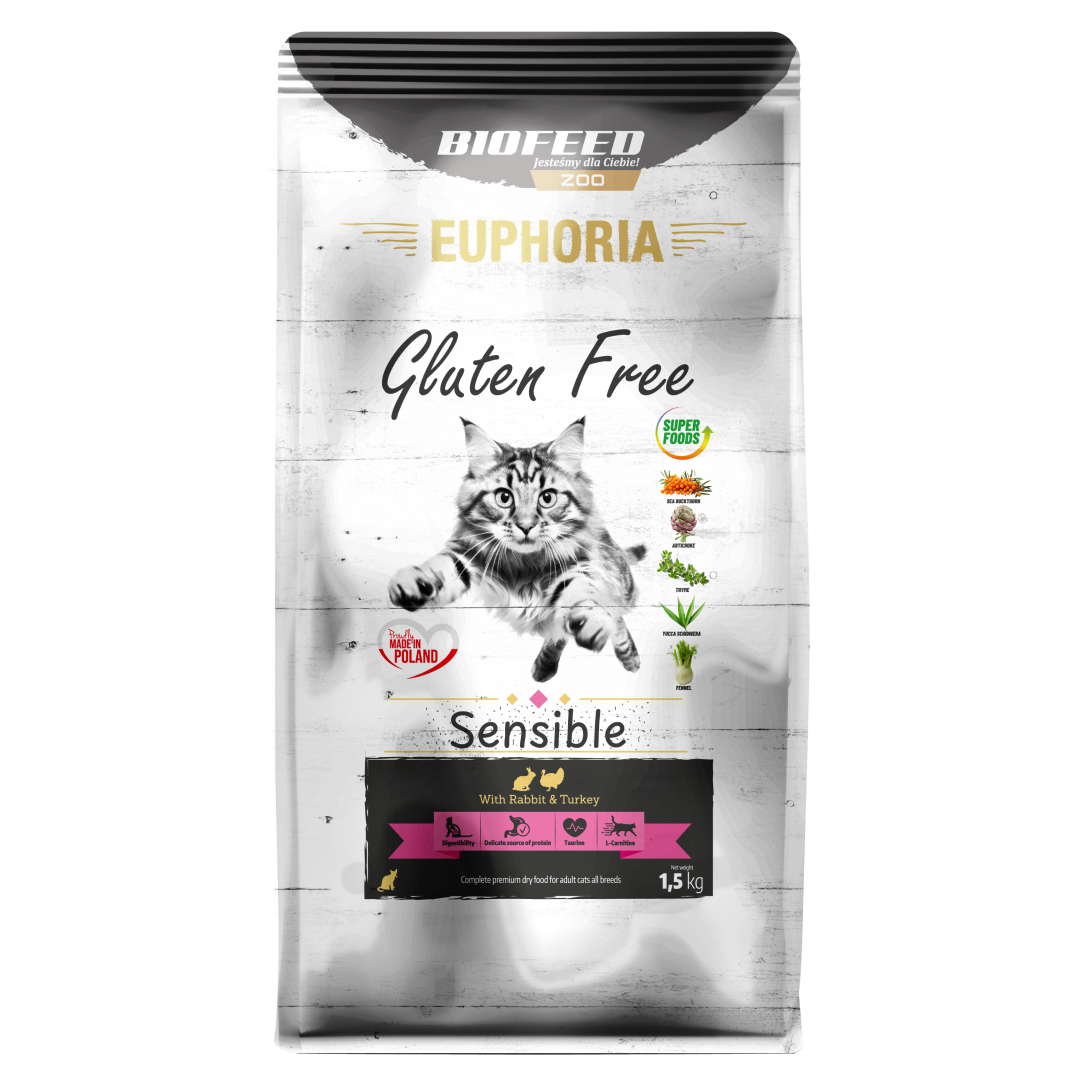 Biofeed Euphoria Gluten Free Sensible Sucha Karma Dla Wrażliwych Kotów