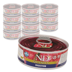Farmina N&D Cat Quinoa Digestion 12x80g Mokra Karma Dla Kota Z Jagnięciną Na Trawienie
