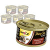 GimCat ShinyCat Mokra Karma Dla Kota Kurczak Z Wołowiną W Galaretce 6x70g