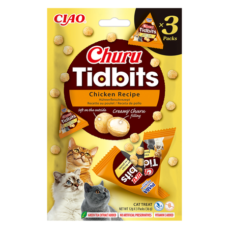 Inaba Cat Churu Tidbits 12x12g Przysmak Dla Kota Mix 4 Smaków