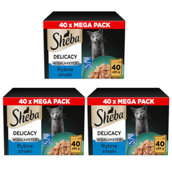 Sheba Delicacy Rybne Smaki w Galaretce 120x85g Mokra Karma Dla Kota