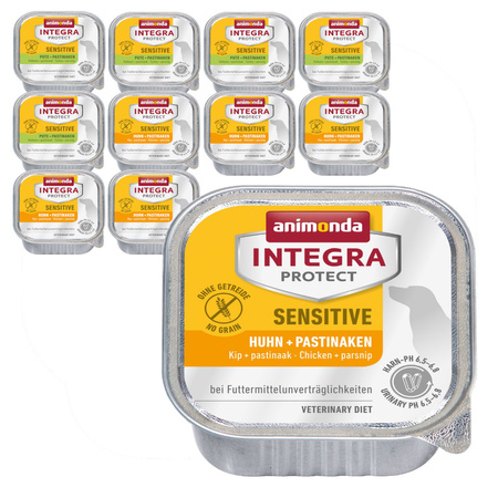 Animonda Integra Protect Sensitive 11x150g Mokra Karma z Indykiem i Kurczakiem Dla Psów z Niewydolnością Pokarmową