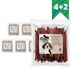 Mr. Pretzel Przysmak Dla Psa 6x500g Miękkie Paski Z Królika 4+2 GRATIS