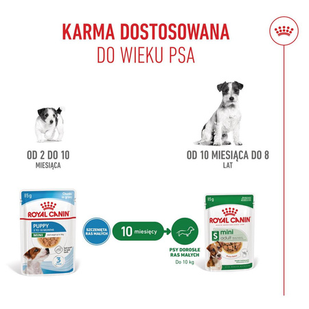 ROYAL CANIN SHN Mini Puppy 85g karma mokra w sosie dla szczeniąt do 10 miesiąca, ras małych