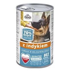 Frendi Kawałki z Indykiem w Sosie 1250g Mokra Karma Dla Dorosłych Psów Wszystkich Ras