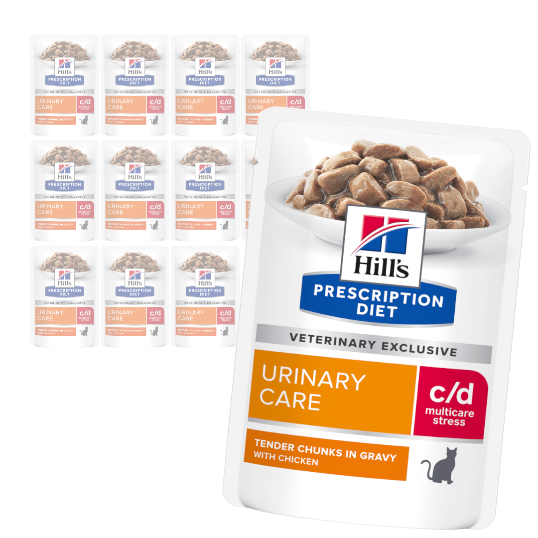 Hill's Prescription Diet c/d Multicare Stress 12x85g Mokra Karma W Sosie Z Kurczakiem Dla Kota Wsparcie Zdrowia Układu Moczowego