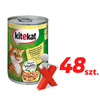 KITEKAT Mokra Karma Dla Kotów Z Kurczakiem Puszka 48x 400g