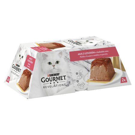 Purina Gourmet Revelations Mus z Łososiem 24x57g Mokra Karma Dla Kota w Sosie