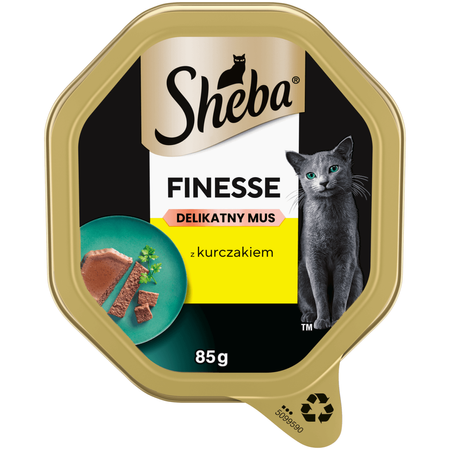Sheba Finesse Tacka 6x85g Mokra Karma Pełnoporcjowa Dla Kota Z Kurczakiem W Musie