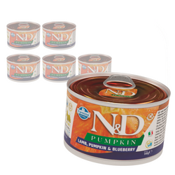 Farmina N&D Dog Lamb Pumpkin Blueberry 6x140g Karma dla Psa z Jagnięciną Dynią Borówką