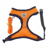Lekkie Oddychające Szelki + Smycz Dla Psa Psów XL klatka 42-57 cm POMARAŃCZOWE