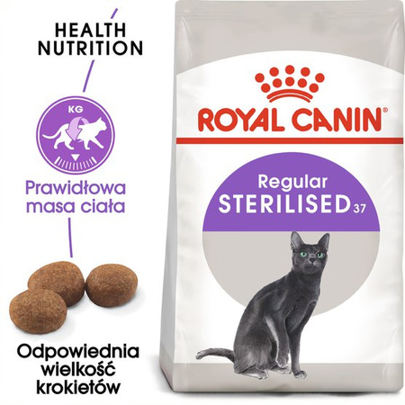 ROYAL CANIN Sterilised37 4kg sucha karma dla dorosłych sterylizowanych kotów