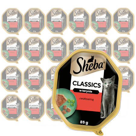 Sheba Classics 22x85g Z Wołowiną Mokra Karma Dla Kotów W Terynie