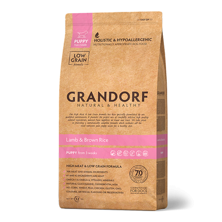 Grandorf Lamb & Brown Rice Puppy All Breeds 1kg Karma Dla Szczeniąt I Suk W Ciąży Oraz W Okresie Laktacji