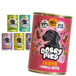 Dobry Pies 6x400g Mokra Karma Dla Dorosłych Psów Wszystkich Ras Mix 6 Smaków