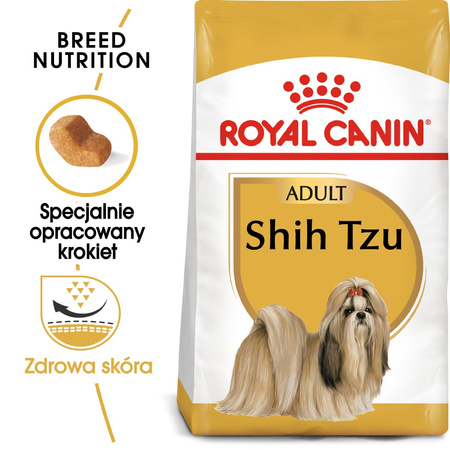 Royal Canin Adult Shih Tzu Sucha Karma Dla Psów 7,5kg + W Sosie Dla Małych Ras 12x85g