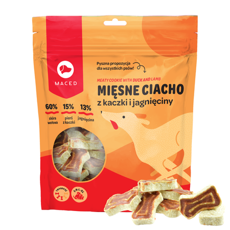 MACED Roladka nadziewana mięsem jagnięcym 500g - przysmak dla psów wszystkich ras