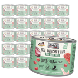 MAC's 24x200g Bezzbożowa Mokra Karma Dla Kota Kaczka Królik Wołowina