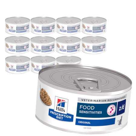 Hill's Prescription Diet z/d 12x156g Mokra Karma Dla Kota Z Nietolerancją Pokarmową