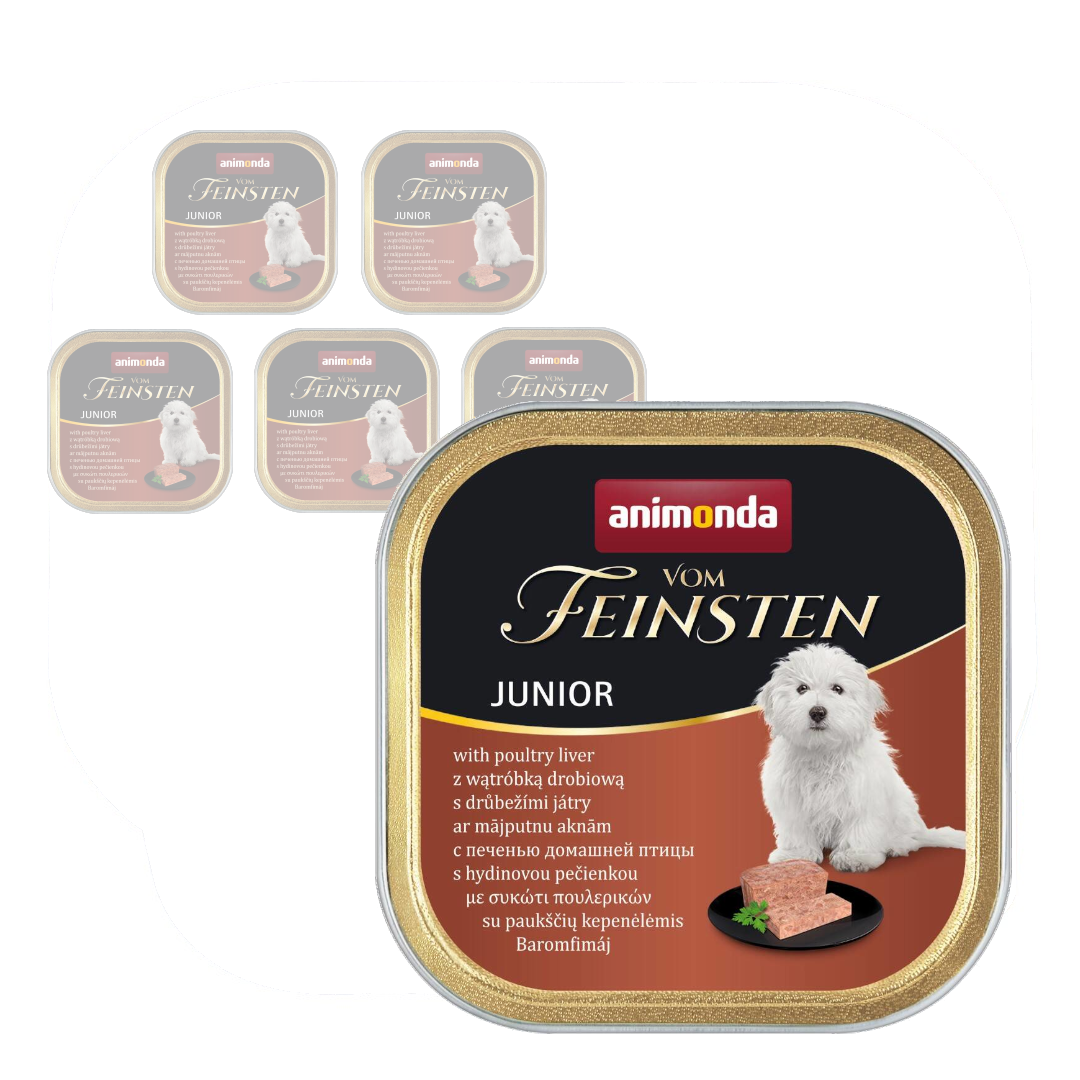 Animonda Vom Feinsten Junior Mokra Karma Dla Szczeniąt z Wątróbką Drobiową