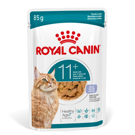 Royal Canin Ageing 11+ Jelly Karma Mokra 6x85g Kawałki w Galaretce Dla Kotów Dojrzałych Po 11 Roku Życia