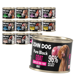 John Dog Pure Black Adult 12x200g Mokra Karma Dla Psa Mix Smaków