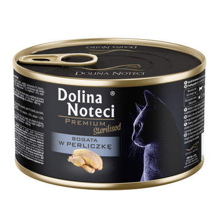 Dolina Noteci Premium Sterilised 12x185g Mokra Karma Dla Kota Po Sterylizacji Bogata w Perliczkę