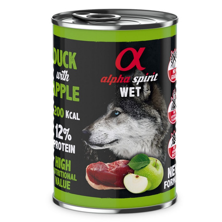Alpha Spirit Mix 8 Smaków 16x400g Bezzbożowa Mokra Karma Dla Psów