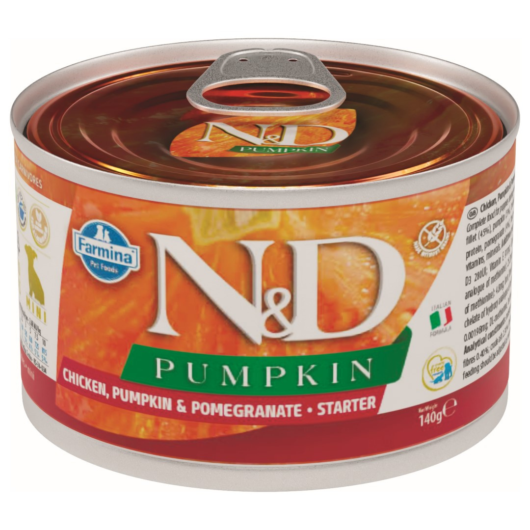 Farmina N&D Dog Chicken Pumpkin Pomegranate Starter Mokra Karma Dla Szczeniąt Kurczak Dynia i Granat