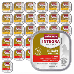Animonda Integra Protect Urinary 32x100g Mokra Karma z Cielęciną i Kurczakiem Dla Kota Na Kamienie Struwitowe