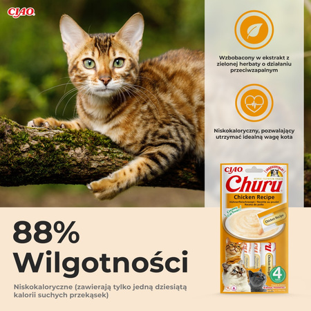 Inaba Cat Churu Mix Smaków 80x14g Kremowy Przysmak Dla Kota Pasta Kurczak Tuńczyk Łosoś Krab Wołowina