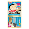 Inaba Cat Churu Skin Coat 4x14g (56g) Kremowy Przysmak Dla Kota Pasta Z Tuńczykiem I Przegrzebkami