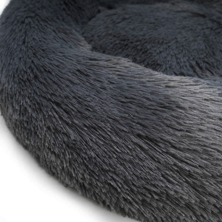 Pluszowe Legowisko Dla Psa I Kota M 60cm W Kolorze Ciemnoszarym