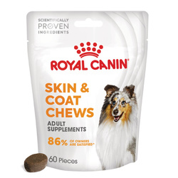 Royal Canin Supplements Dog Skin & Coat Adult 240g Przysmak Suplement dla Psa Na Skórę i Sierść