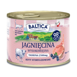 Baltica Smaki Regionów Jagnięcina 185g Bezzbożowa Mokra Karma Dla Kotów Sterylizowanych
