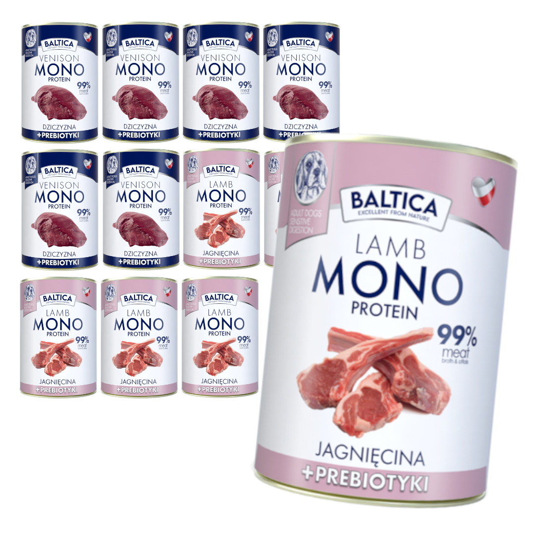 Baltica Monoprotein Jagnięcina Prebiotyki Mokra Karma Dla Psa