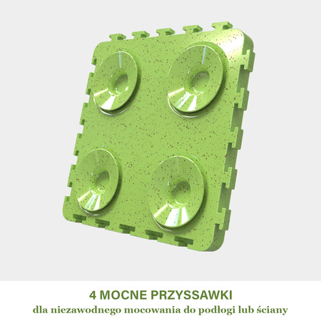 Tacka Do Wylizywania Dla Psa Na Smakołyki Dozownik Spowalniający 4-częściowy Zielony