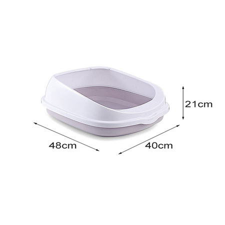 KUWETA DLA KOTA OTWARTA Z RAMKĄ NA ŻWIREK 48x40x21cm