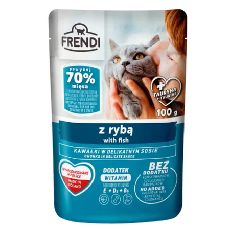 Frendi Mix 5 Smaków 6x100g Mokra Karma Dla Dorosłego Kota Kawałki w Sosie
