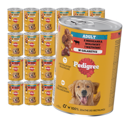 Pedigree Adult Mokra Karma Dla Psówe 24x400g Mix Smaków Kurczak z Marchewką Wołowina w Galaretce