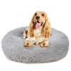 Legowisko Dla Psa I Kota Pluszowe M 60cm Ciepłe Jasnoszare
