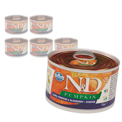 Farmina N&D Dog Lamb Pumpkin Blueberry Starter 6x140g Mokra Karma Dla Szczeniąt Jagnięcina Dynia Borówka