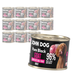 John Dog Pure Black Goat Adult 12x200g Mokra Karma Dla Psa Z Koziną
