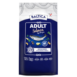 Baltica Adult M 12kg Hipoalergiczna Sucha Karma Z Łososiem Dla Psów Średnich Ras